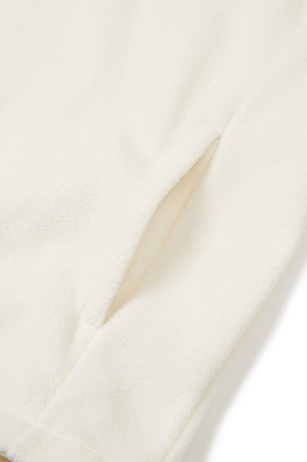 Basic Fleece Half-Zip - Ivory