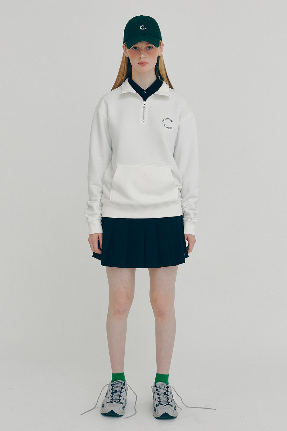 Active Half-Zip Sweatshirt - Ivory