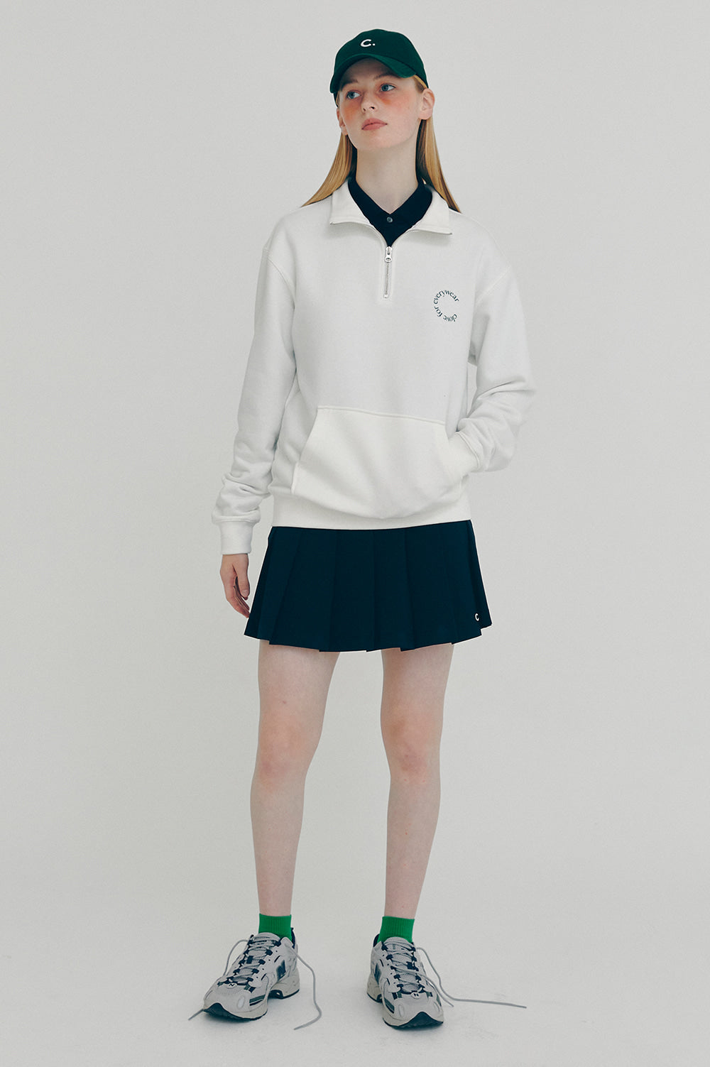 Active Half-Zip Sweatshirt - Ivory