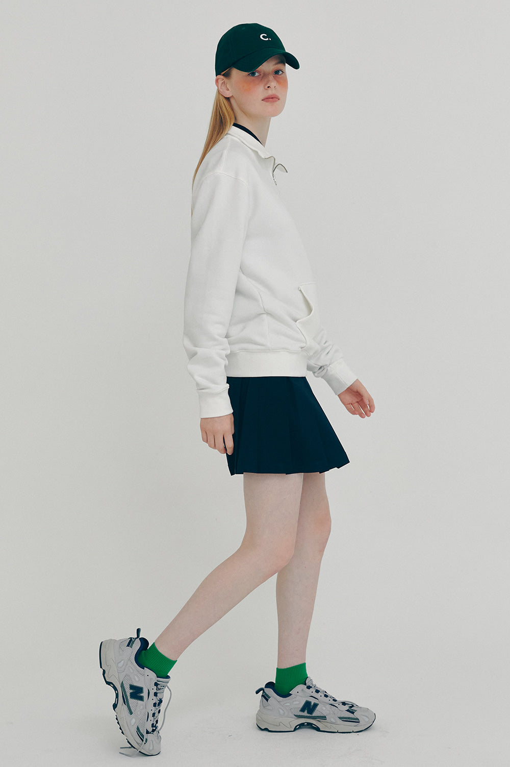 Active Half-Zip Sweatshirt - Ivory