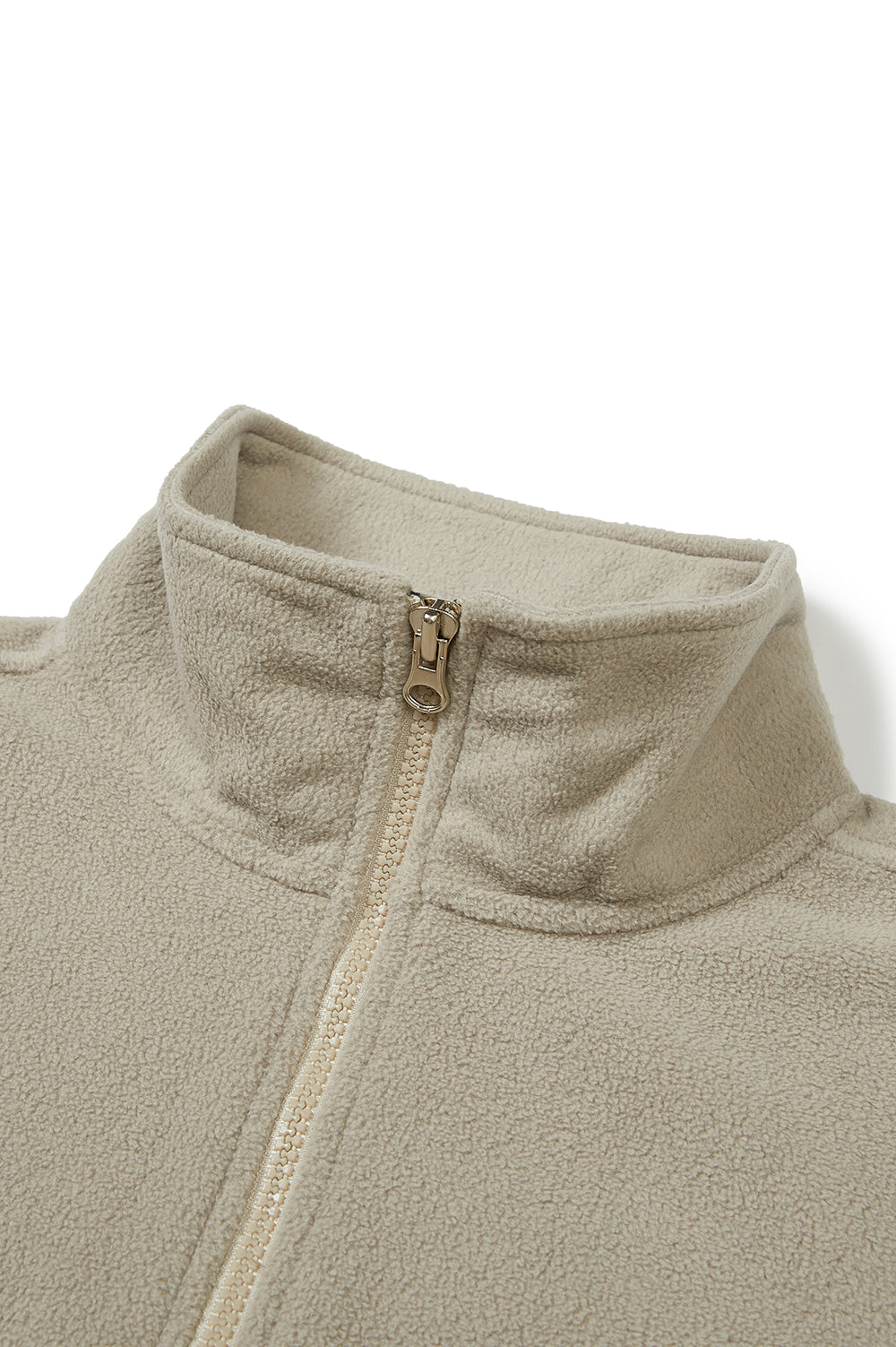 Basic Fleece Half-Zip - Beige