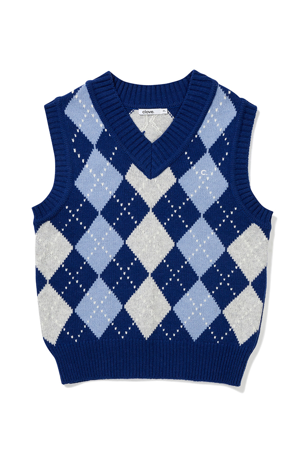 Argyle Wool Vest - Blue