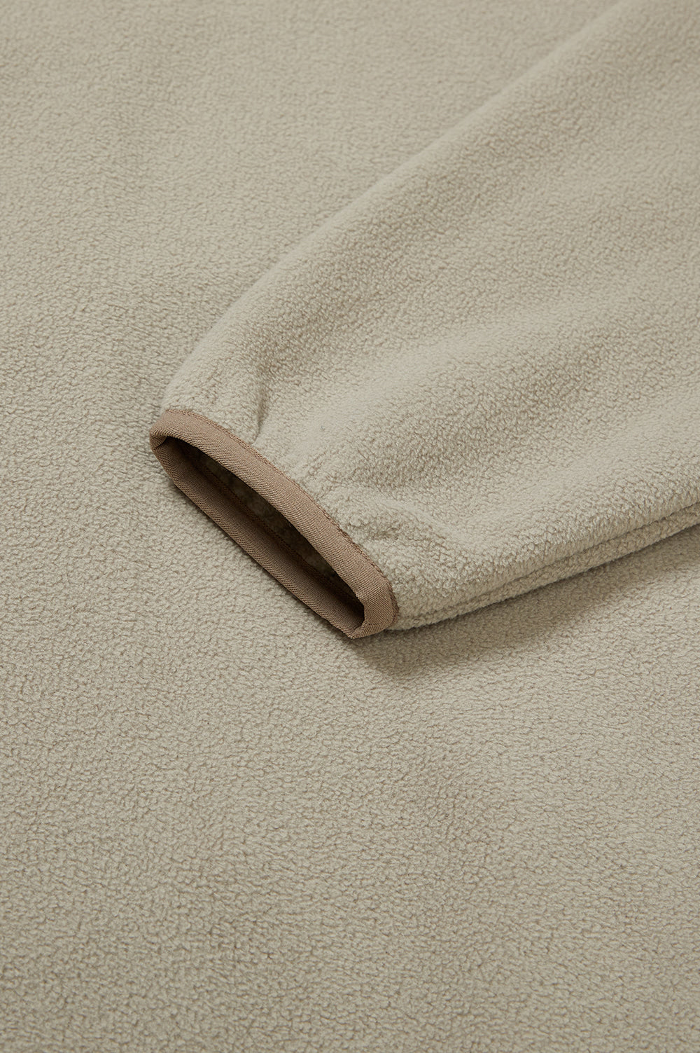 Basic Fleece Half-Zip - Beige