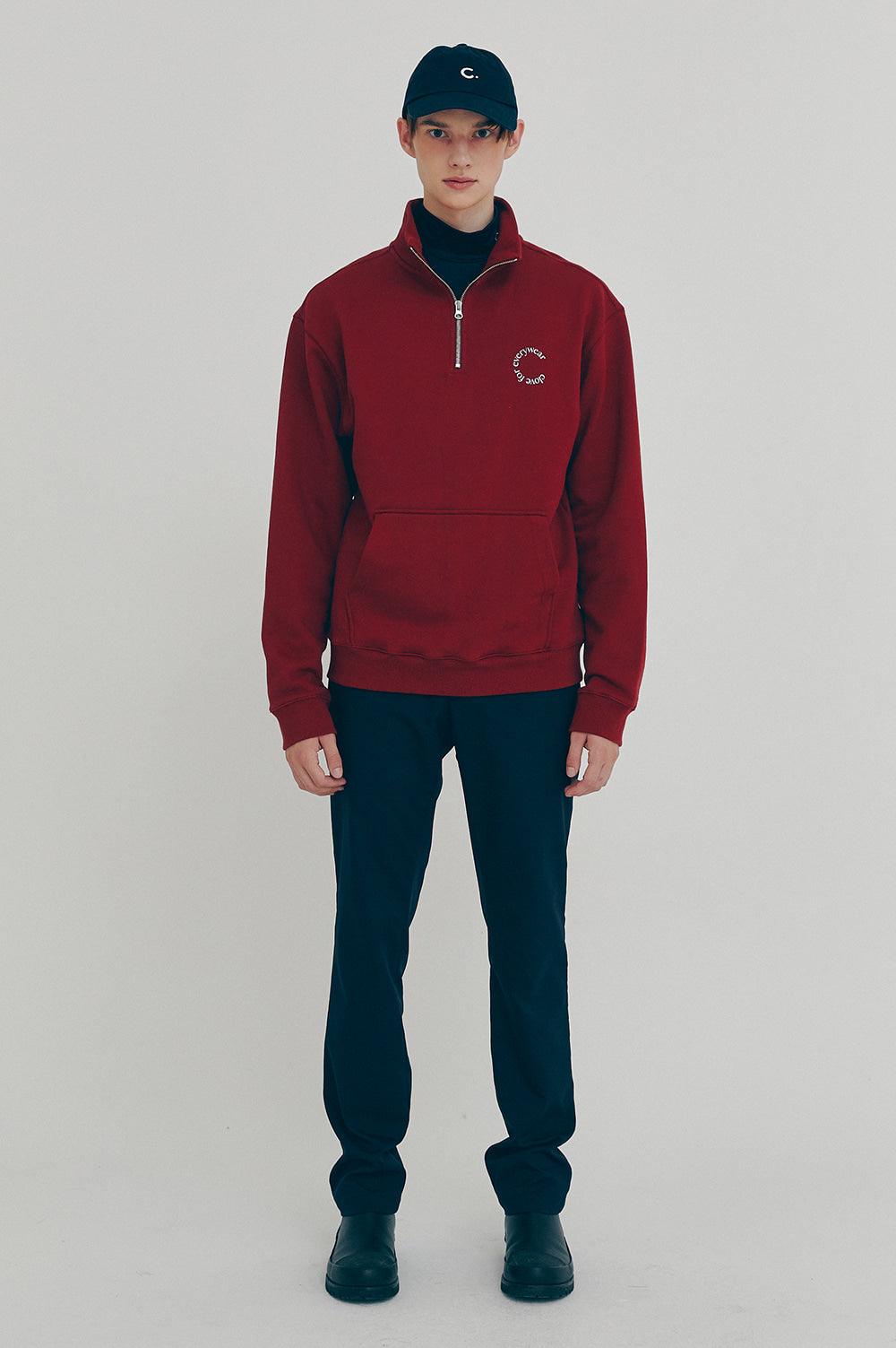 Active Half-Zip Sweatshirt - Burgundy