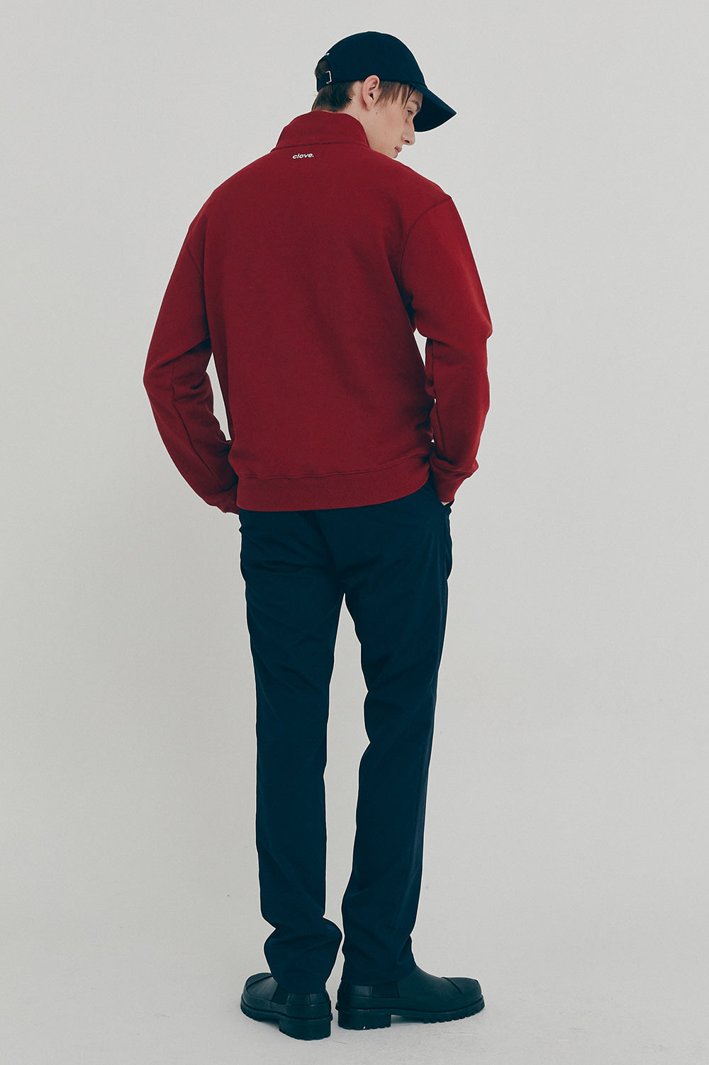 Active Half-Zip Sweatshirt - Burgundy