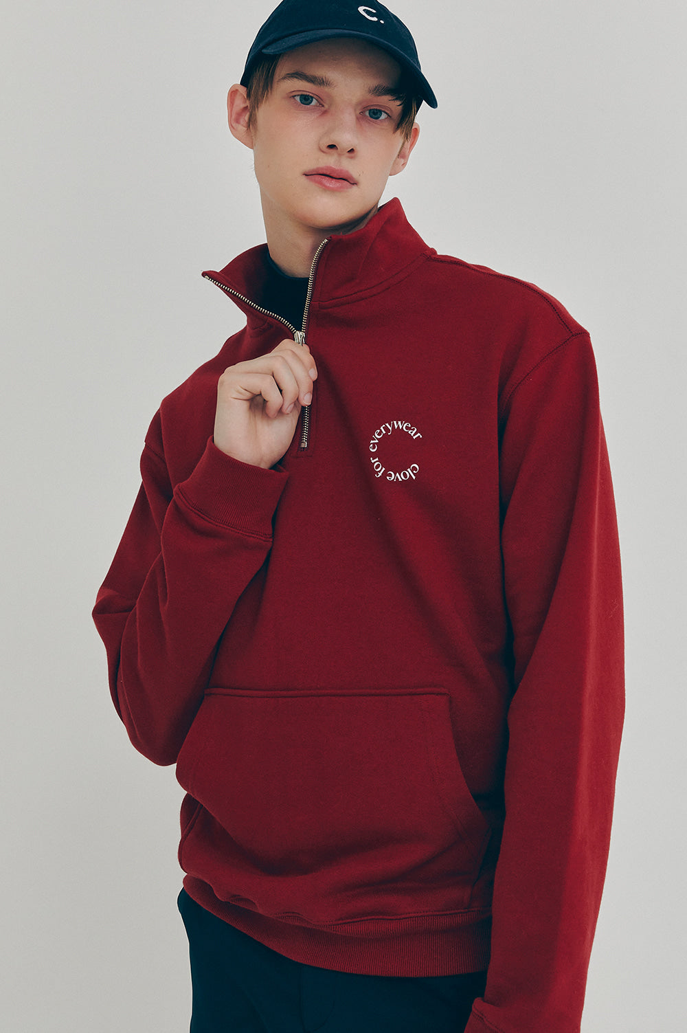 Active Half-Zip Sweatshirt - Burgundy