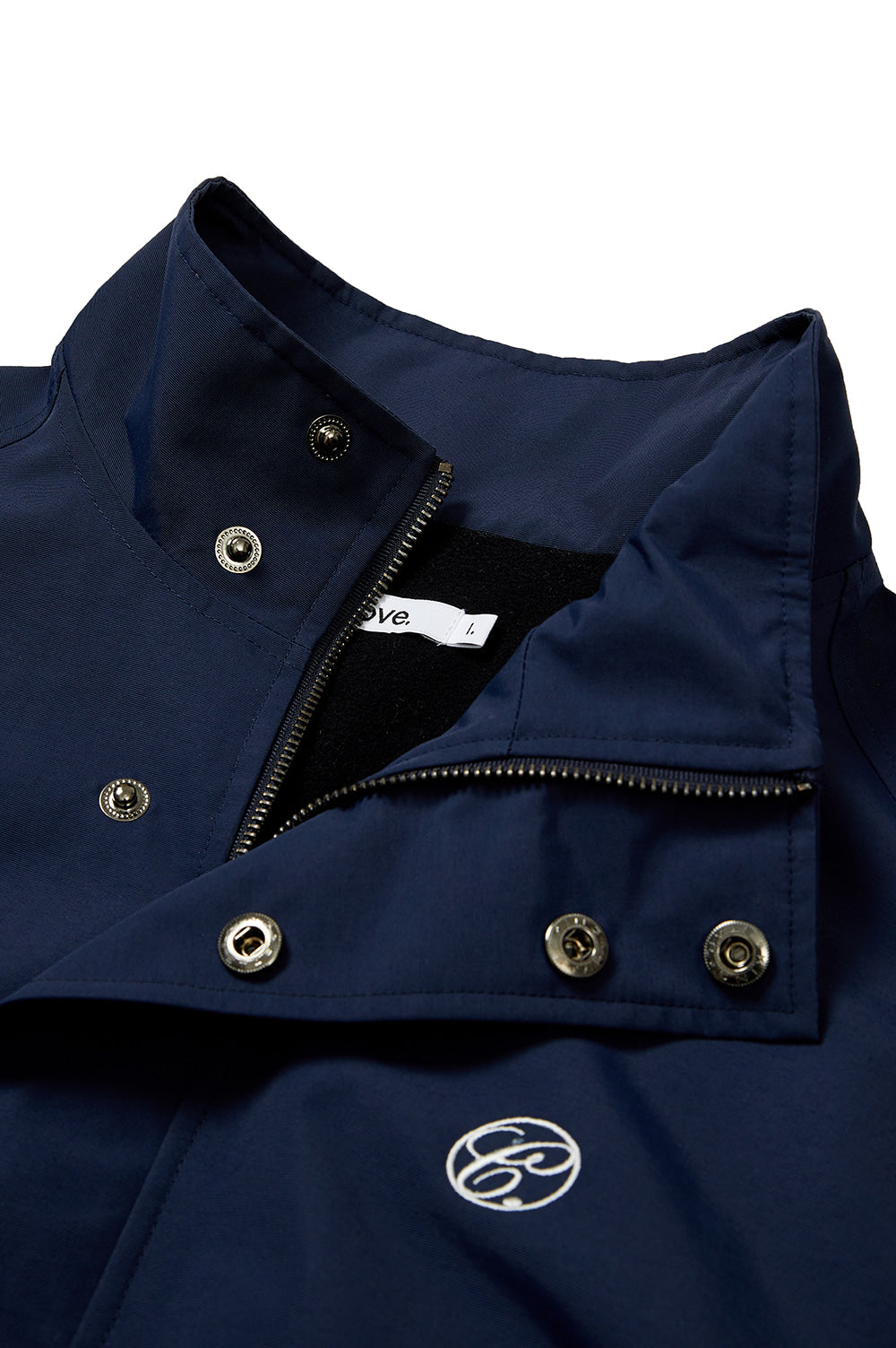 Embroidered Blouson - Navy