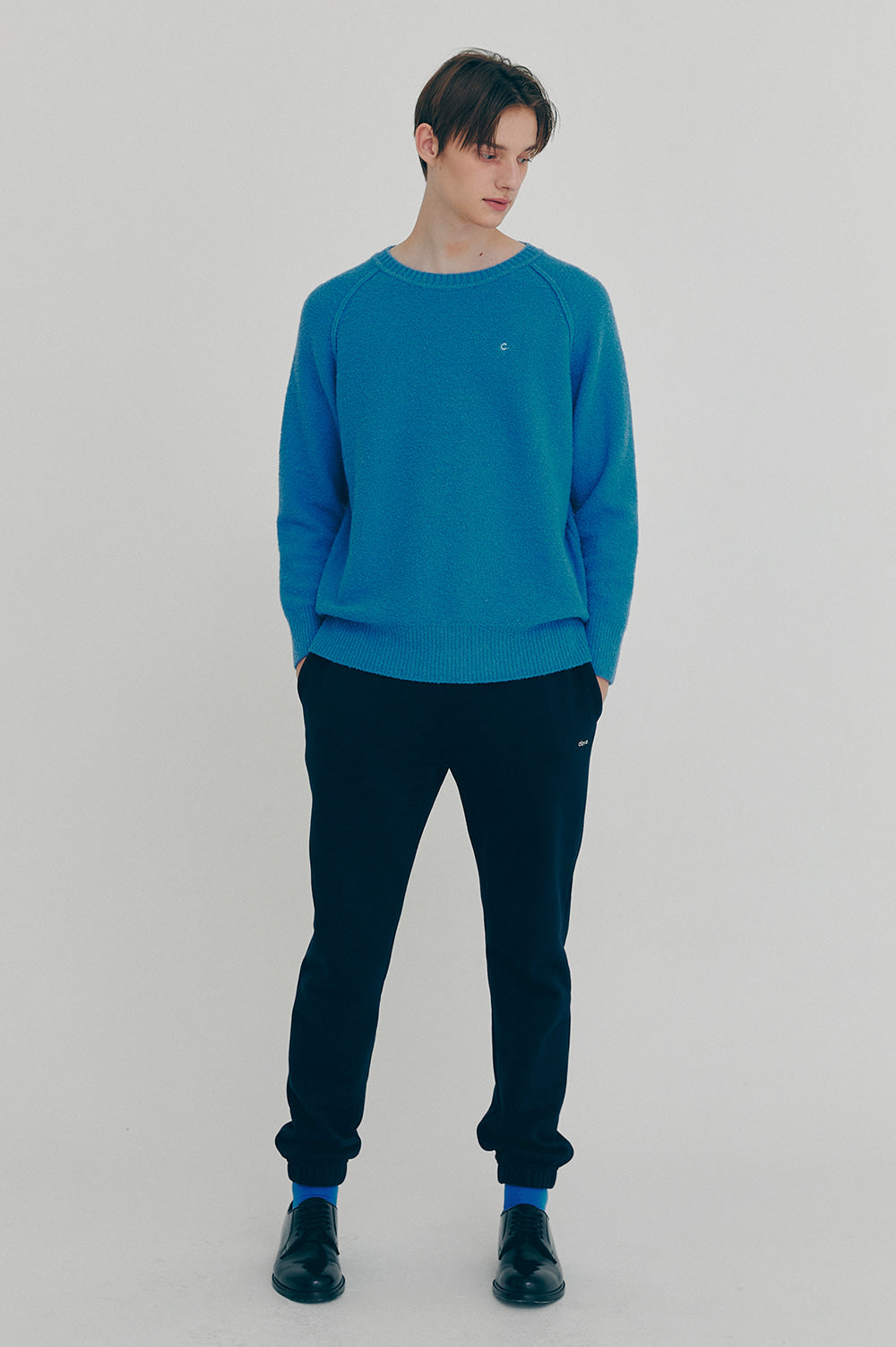 Boucle Pullover Knit - Blue