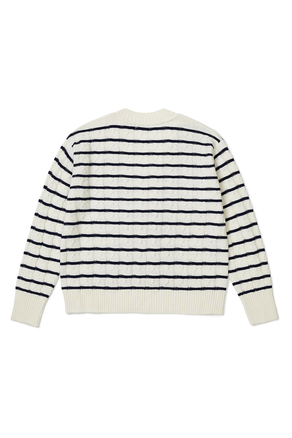 French Striped Knit - Ivory