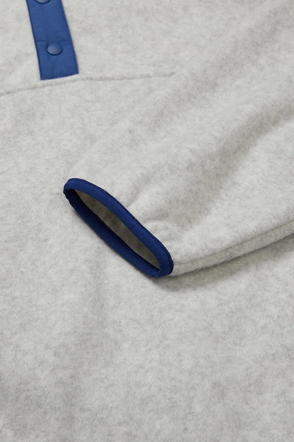 Colored Fleece Half-Zip - Light Gray