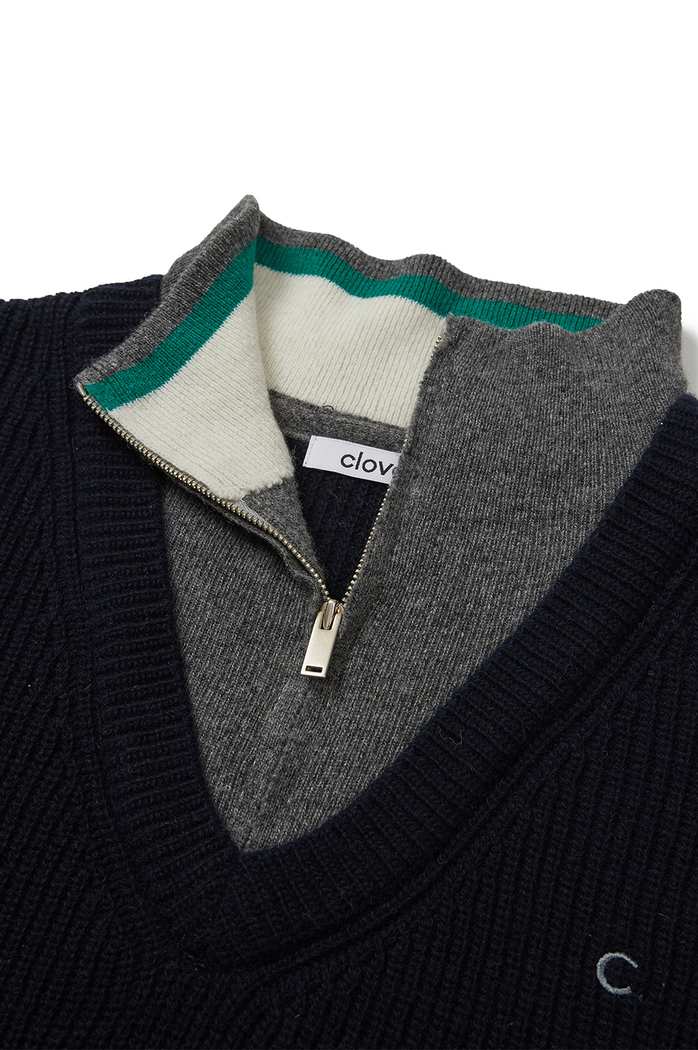 Half-Zip Knit - Navy