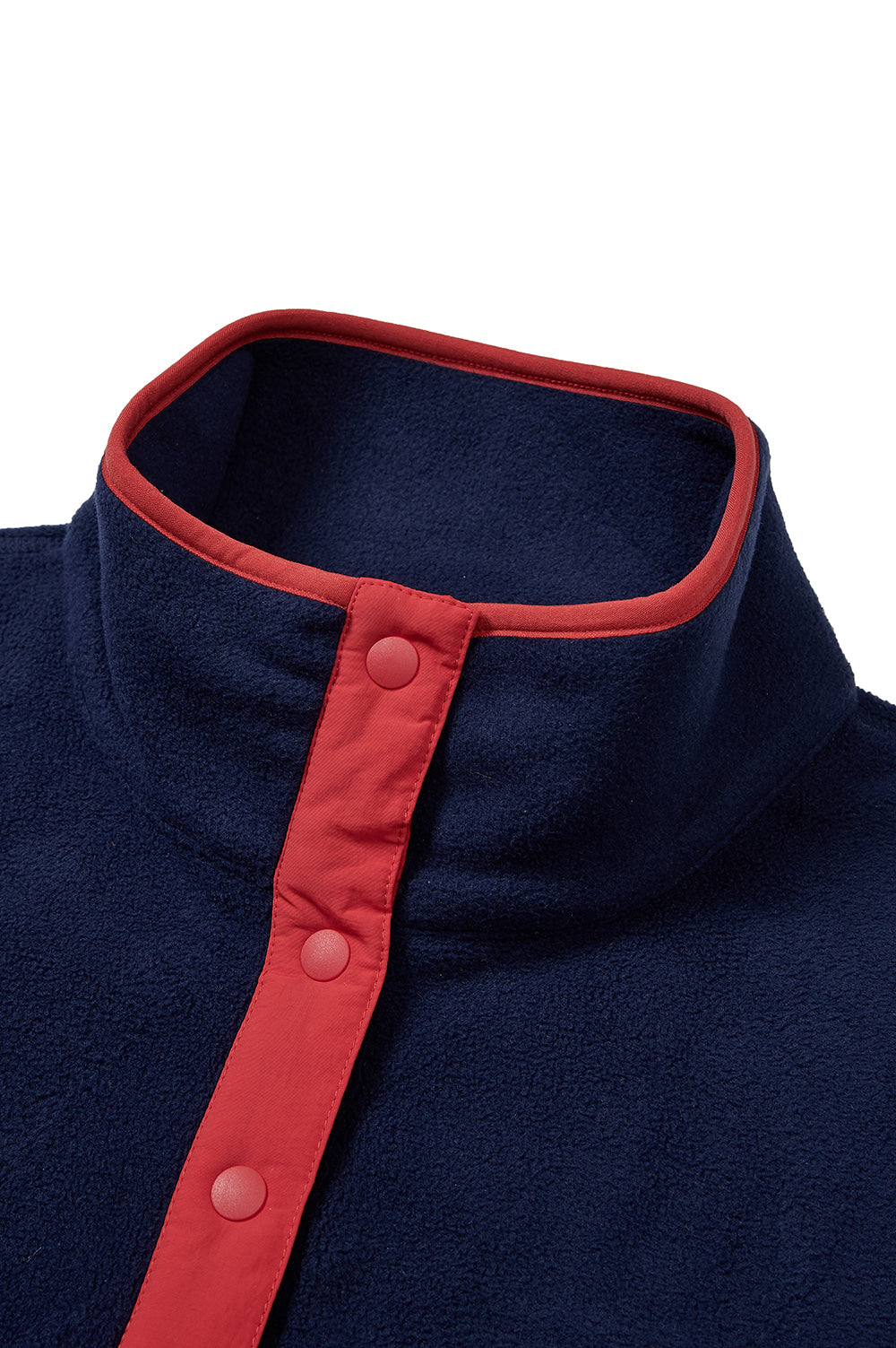 Colored Fleece Half-Zip - Navy