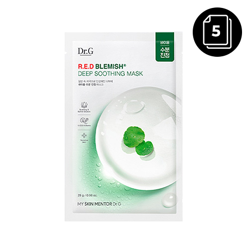 [Dr.G] R.E.D BLEMISH DEEP SOOTHING MASK 5ea - Dodoskin