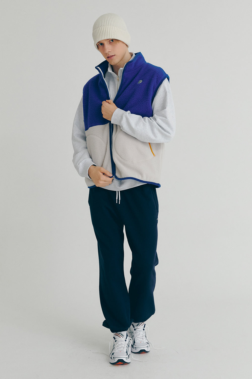 Boa Fleece Vest - Blue