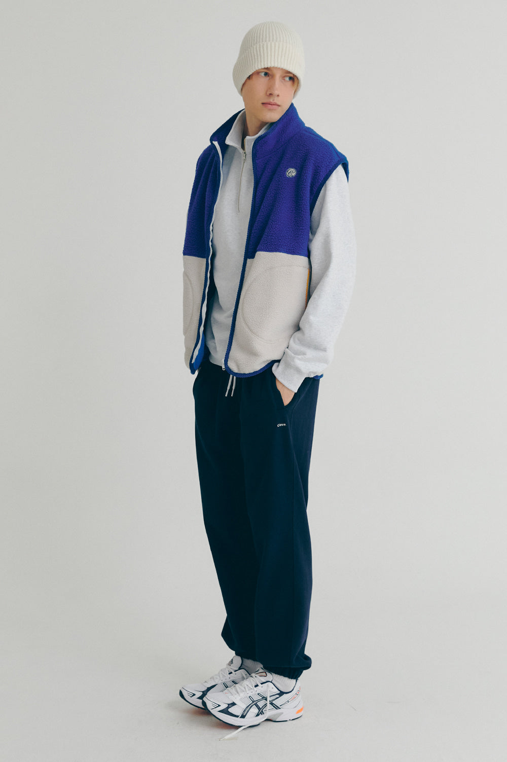 Boa Fleece Vest - Blue