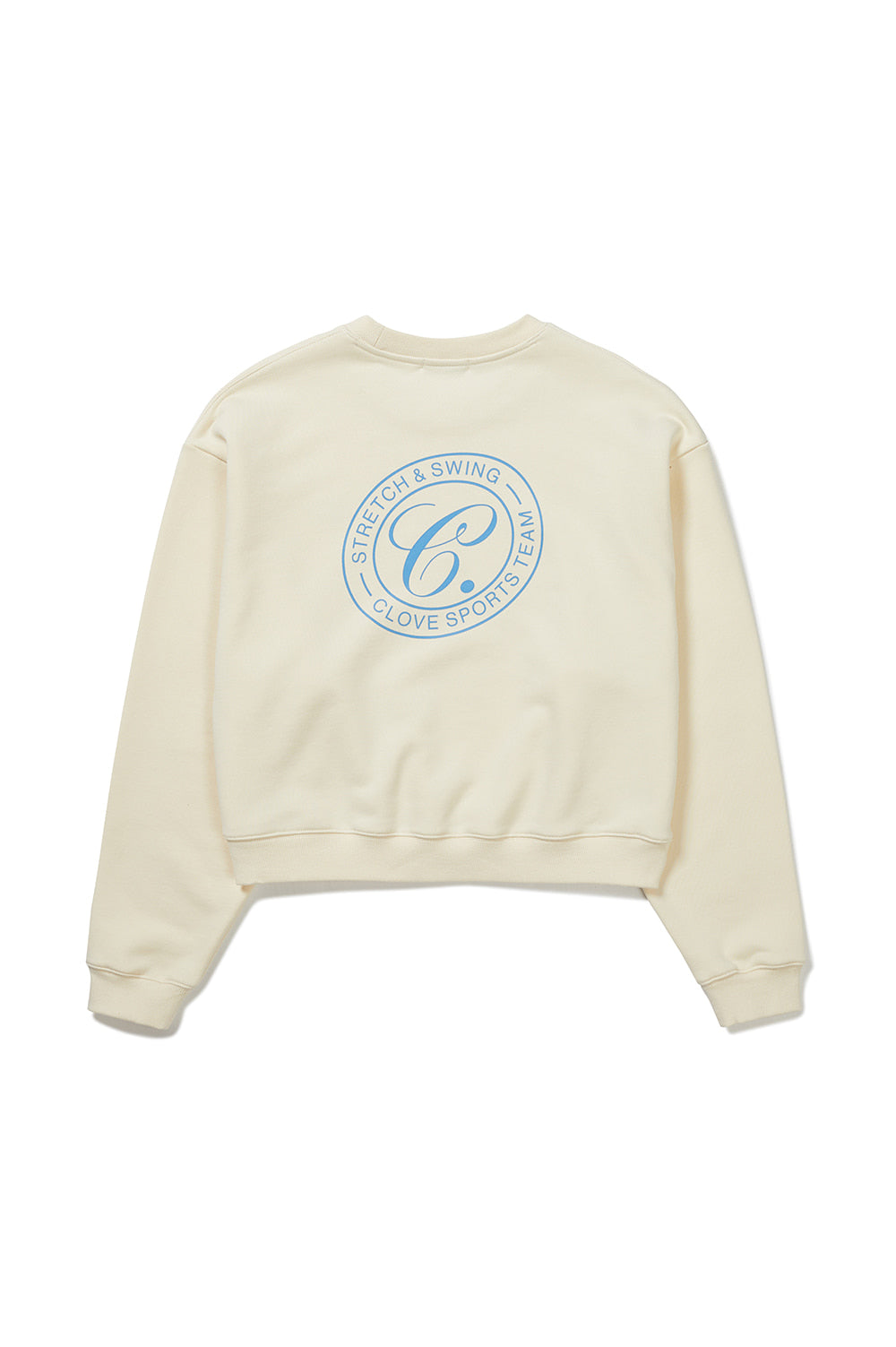 Logo Crop Sweatshirt - Cream