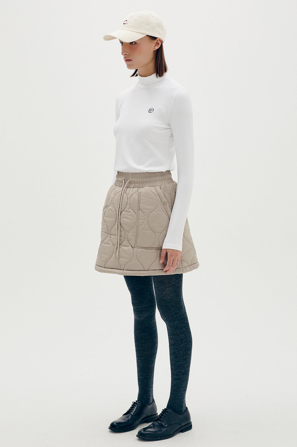 Quilting Skirt - Beige