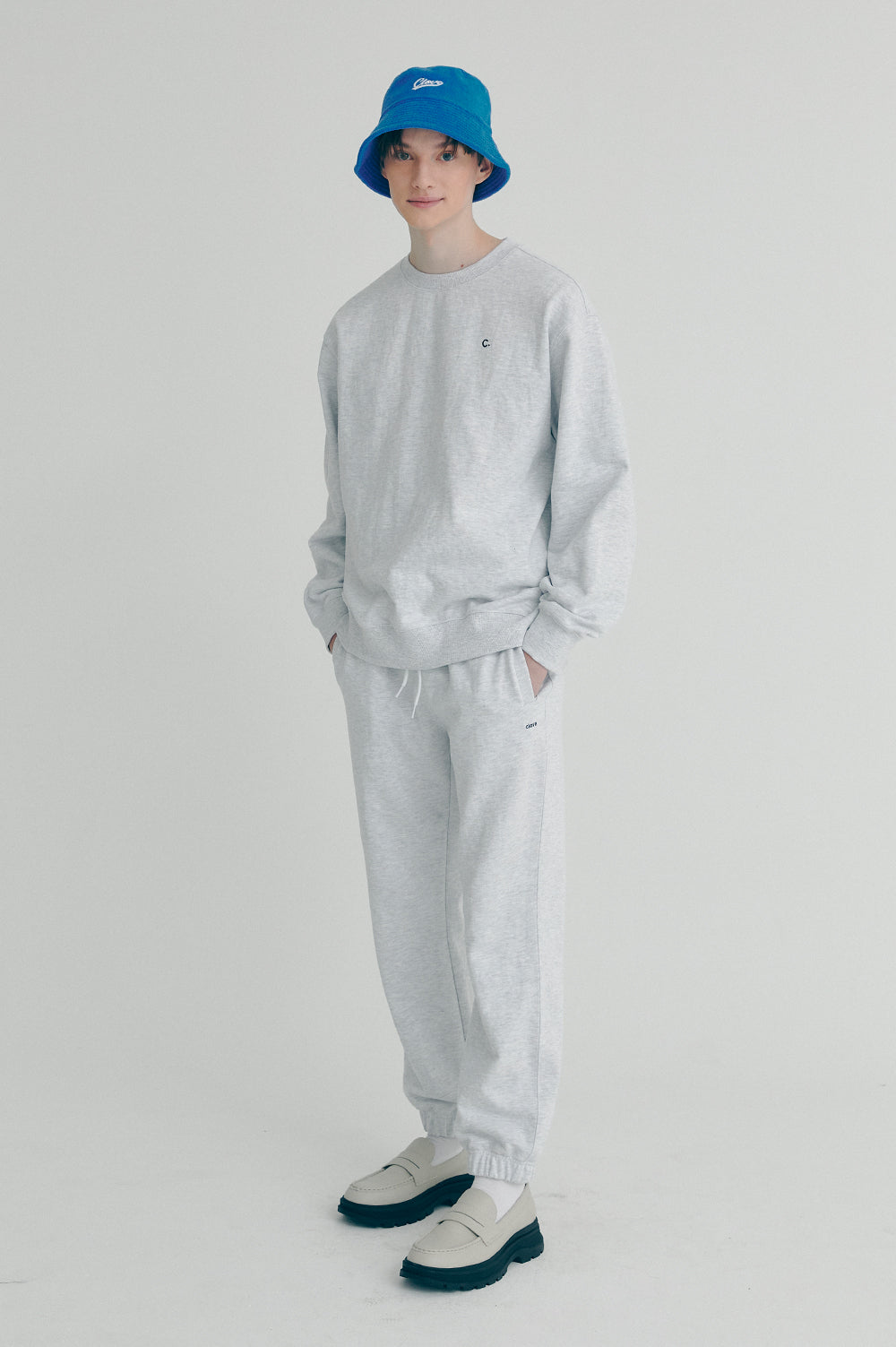 Active Sweatshirt Men - Light Gray