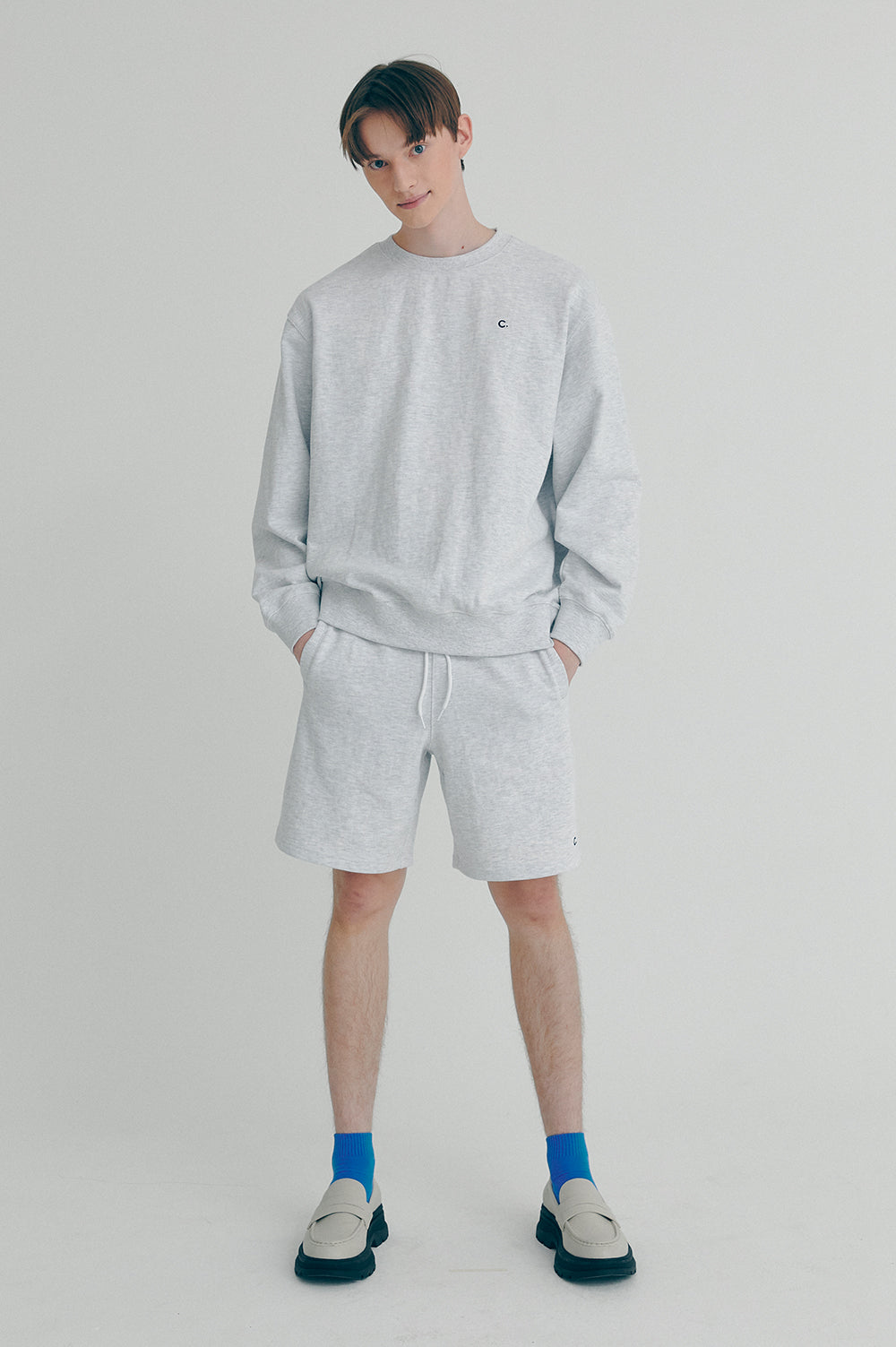 Active Sweatshirt Men - Light Gray