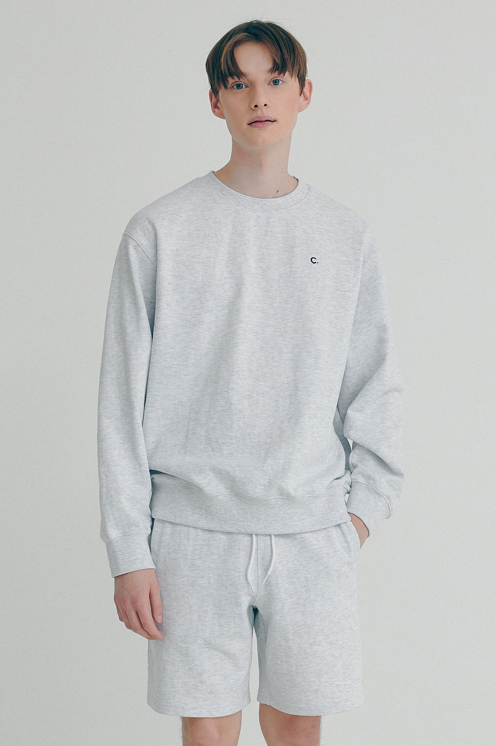 Active Sweatshirt Men - Light Gray