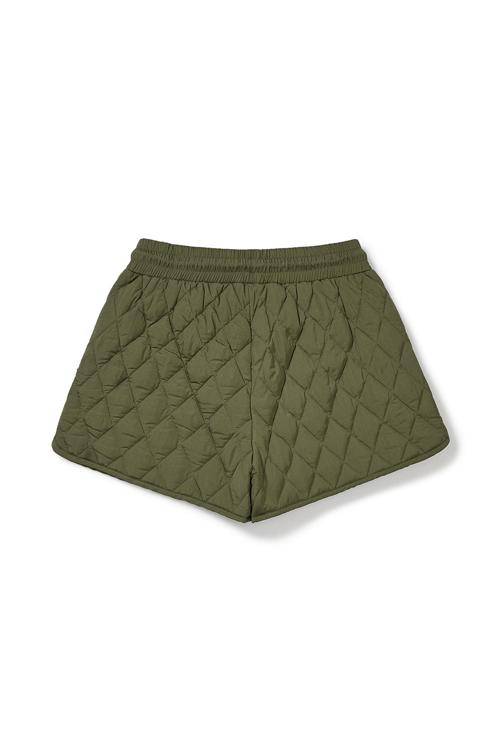 Logo Quilting Shorts - Khaki