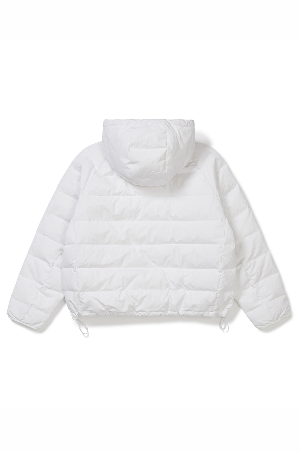 Half-Zip Down Anorak - White