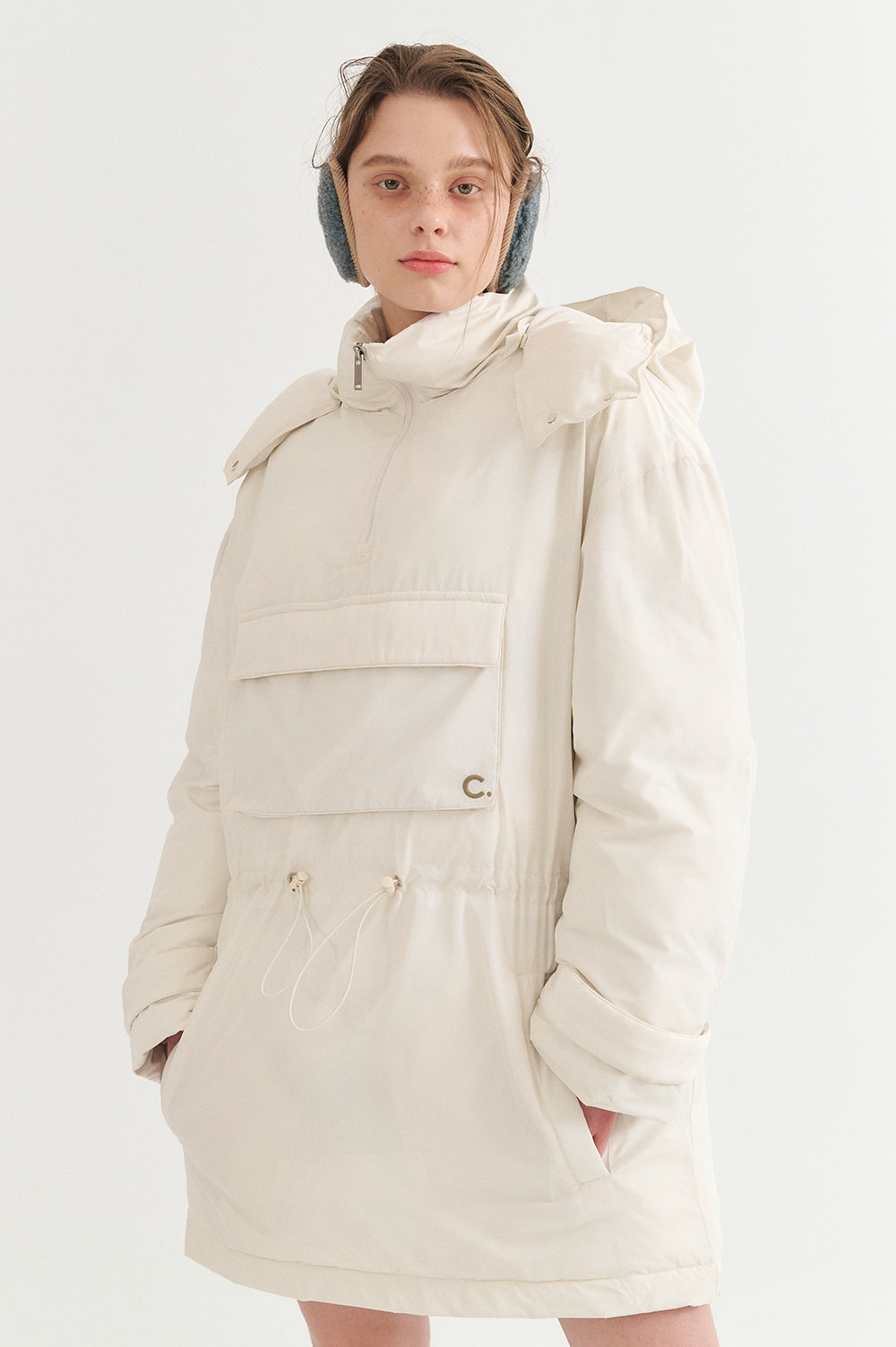 Goose Down Anorak - Ivory