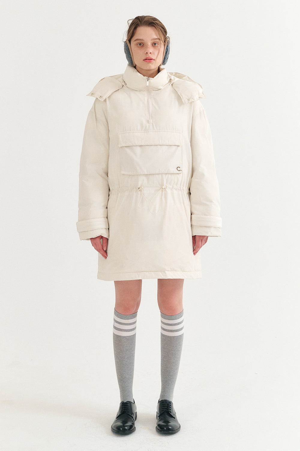 Goose Down Anorak - Ivory