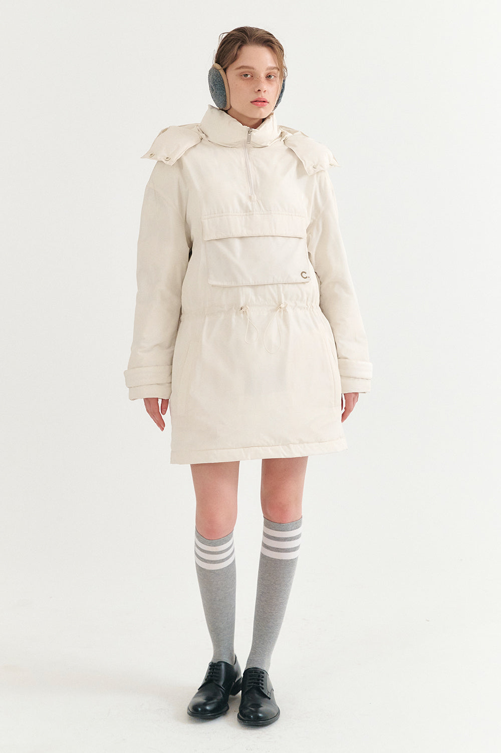 Goose Down Anorak - Ivory