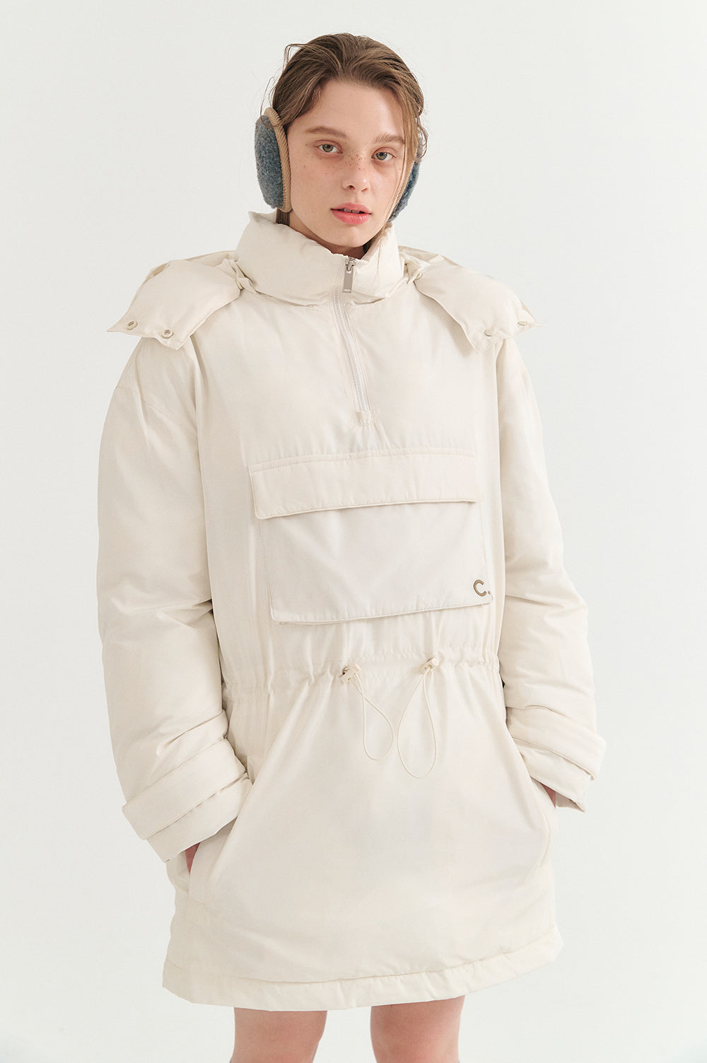 Goose Down Anorak - Ivory