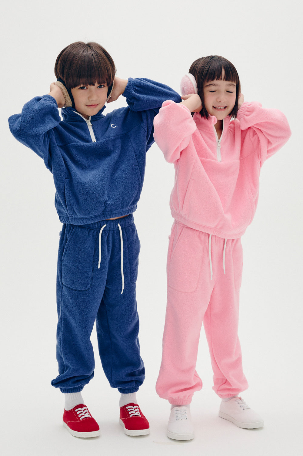 Logo Fleece Pants Kids - Pink