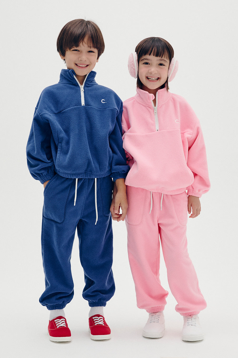 Logo Fleece Pants Kids - Pink