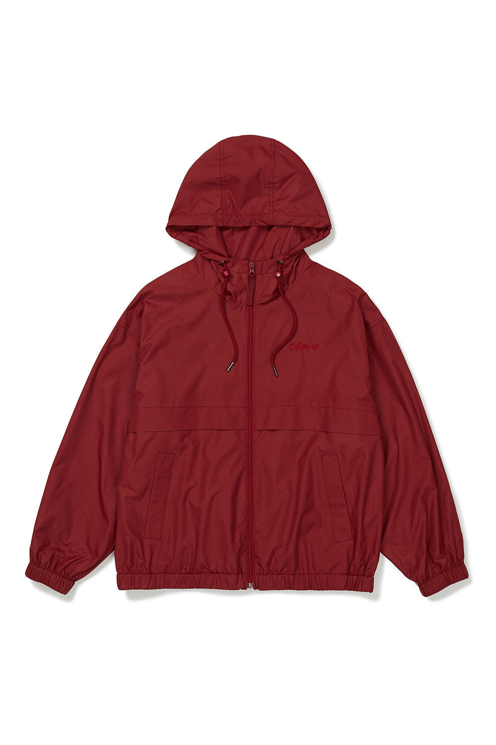 Hooded Windbreaker - Burgundy