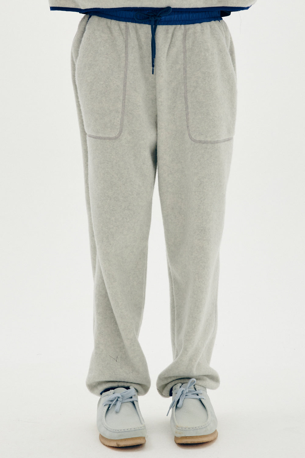 Colored Fleece Pants Women - Light Gray