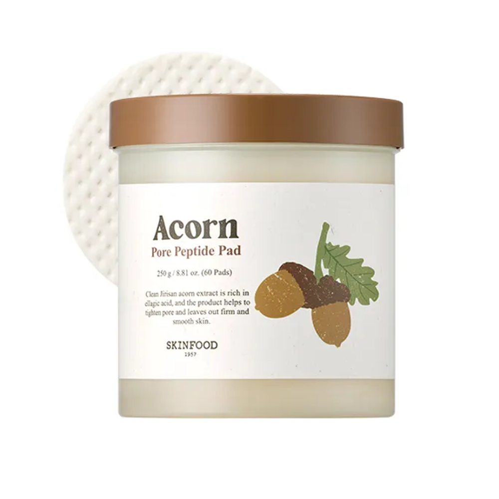 SKINFOOD Acorn Pore Peptide Pad 60 pads - DODOSKIN