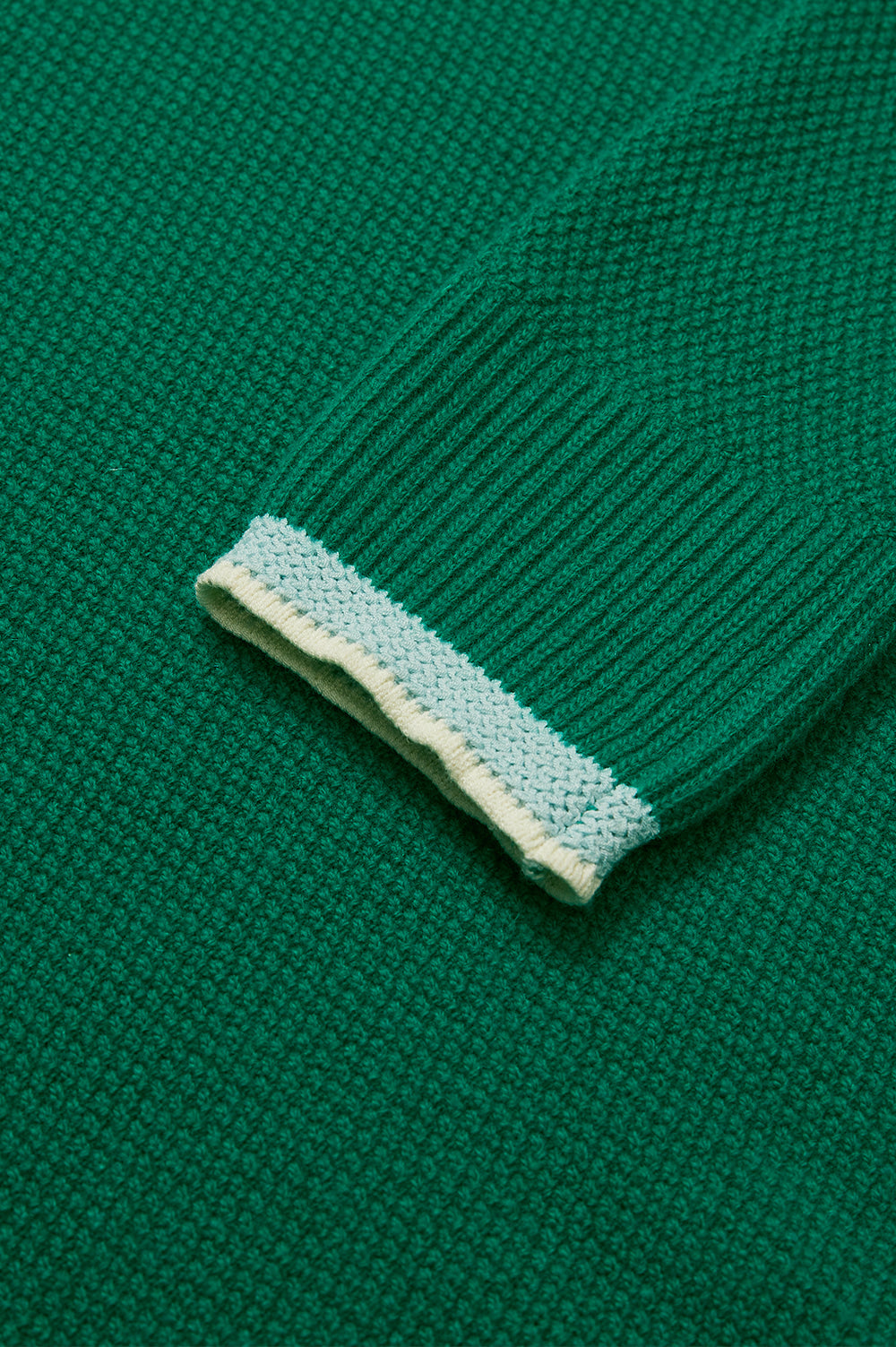 Cashmere Blended Line Knit Women - Green