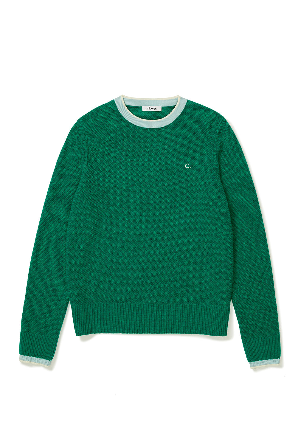 Cashmere Blended Line Knit Women - Green