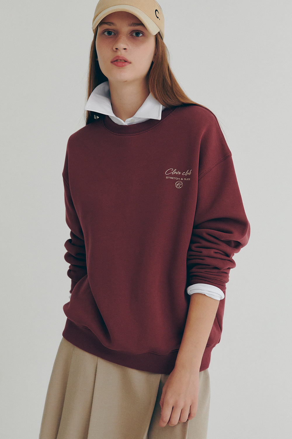 Club Sweatshirt - Burgundy