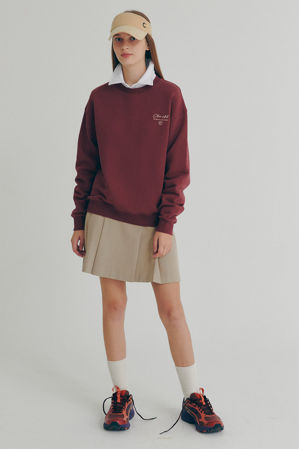 Club Sweatshirt - Burgundy