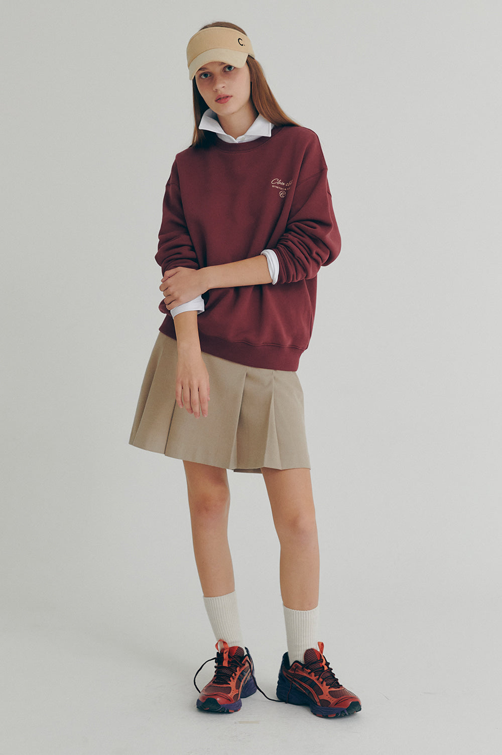 Club Sweatshirt - Burgundy