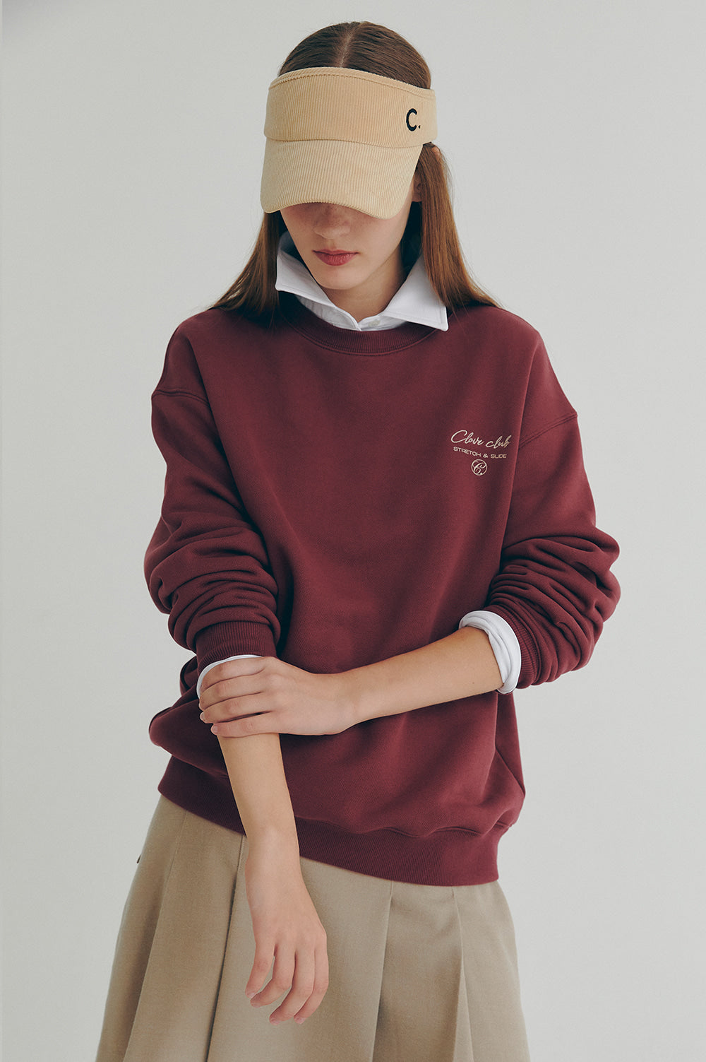 Club Sweatshirt - Burgundy