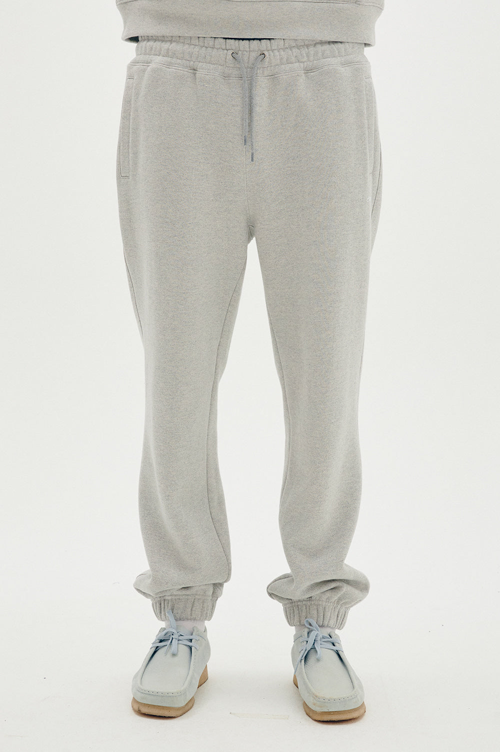 Logo Fleece-Lined Pants Men - Melange Gray