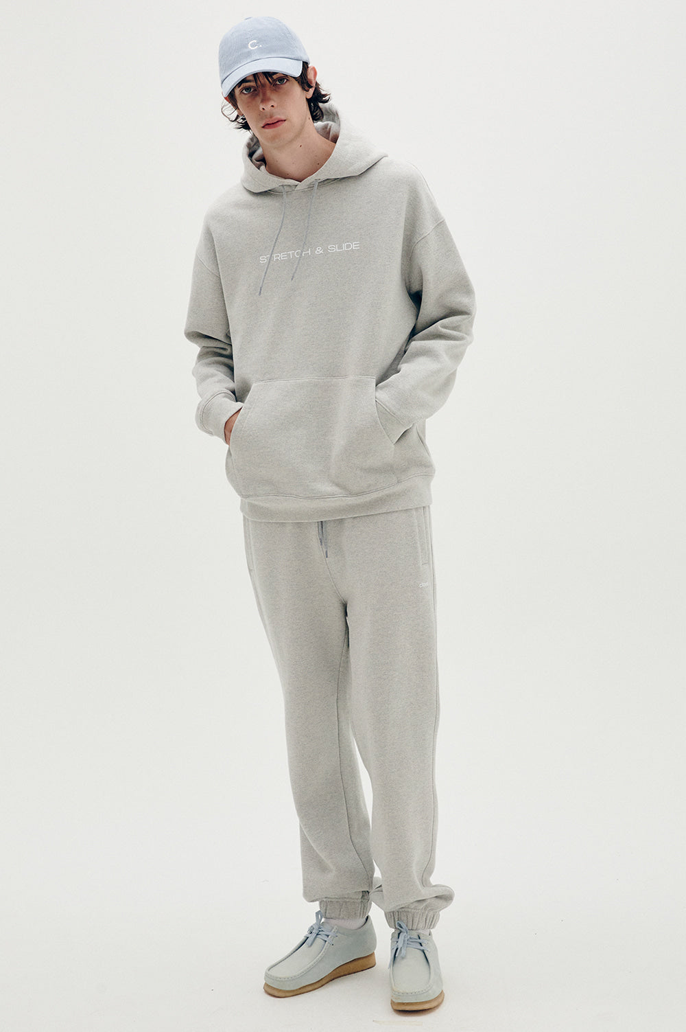 Logo Fleece-Lined Pants Men - Melange Gray