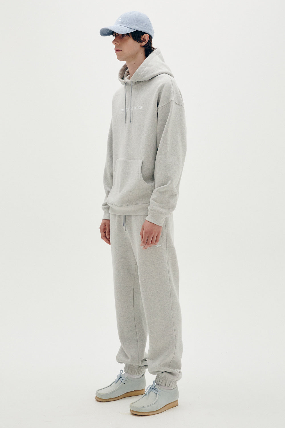 Logo Fleece-Lined Pants Men - Melange Gray