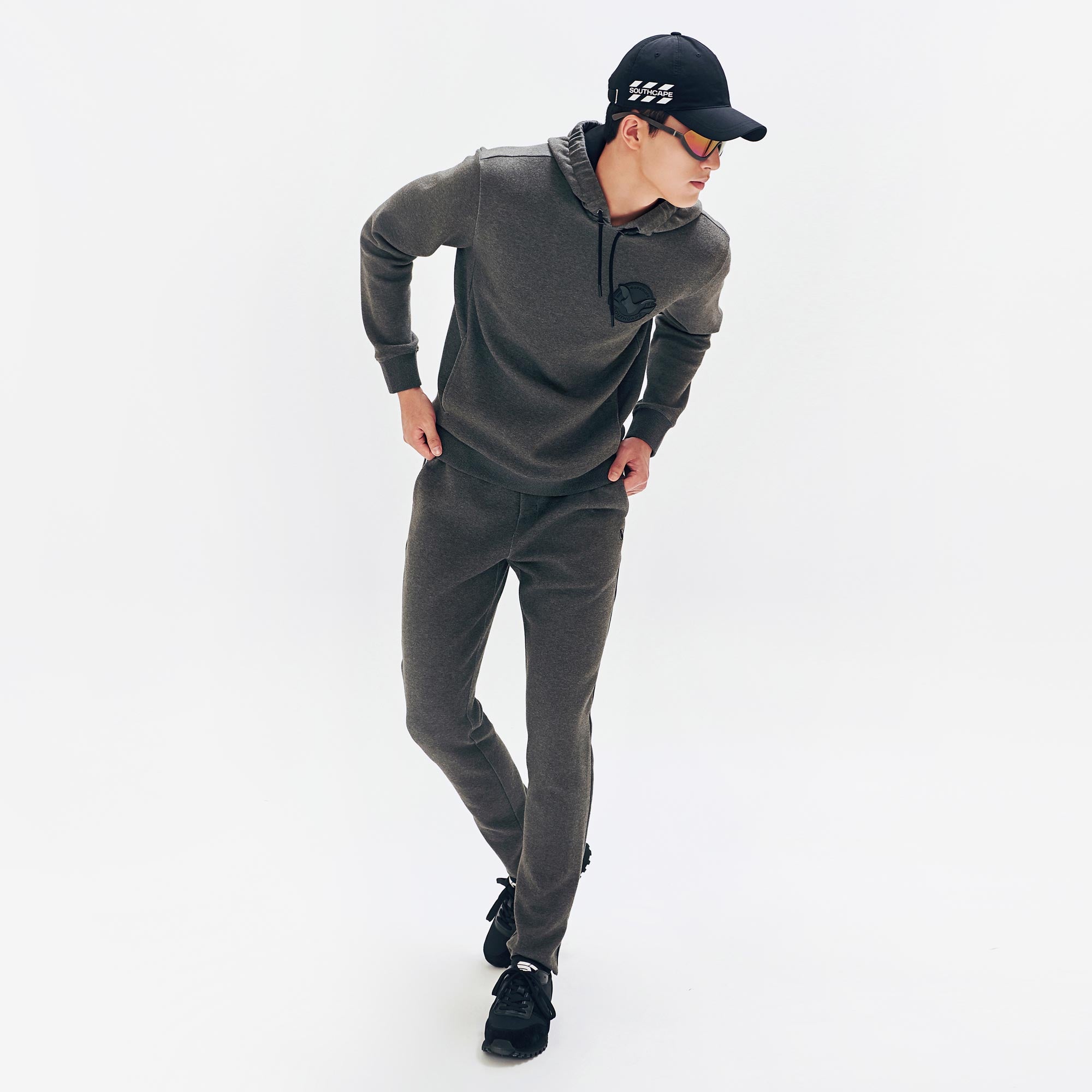 Men's Three-color Point Jogger Pants - Charcoal Gray