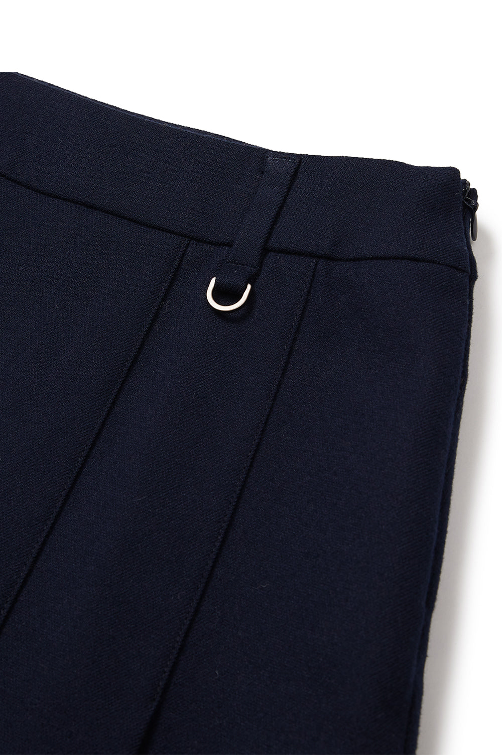 Side Pleated Skirt - Navy