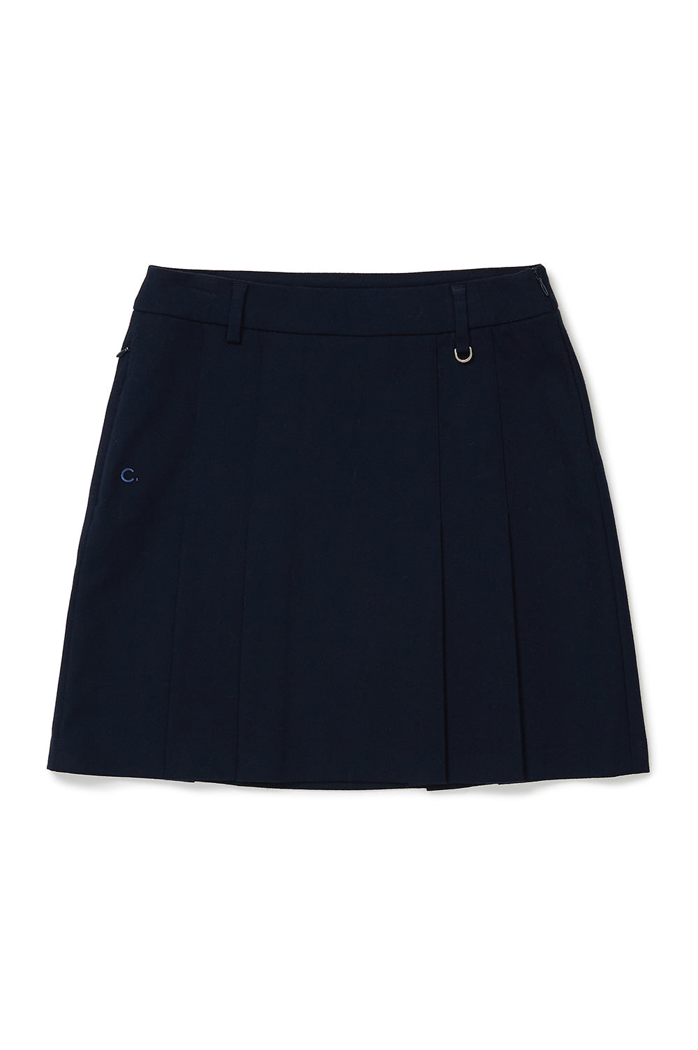 Side Pleated Skirt - Navy