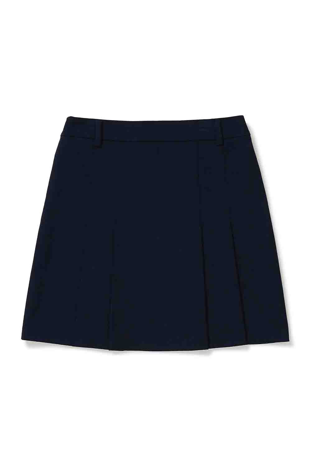 Side Pleated Skirt - Navy