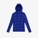 Women's Logo Print Hoodie Knit - Blue