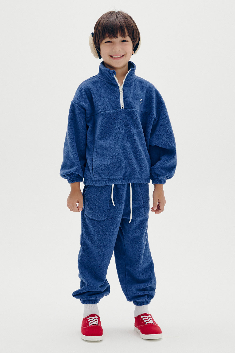 Logo Fleece Pants Kids - Blue